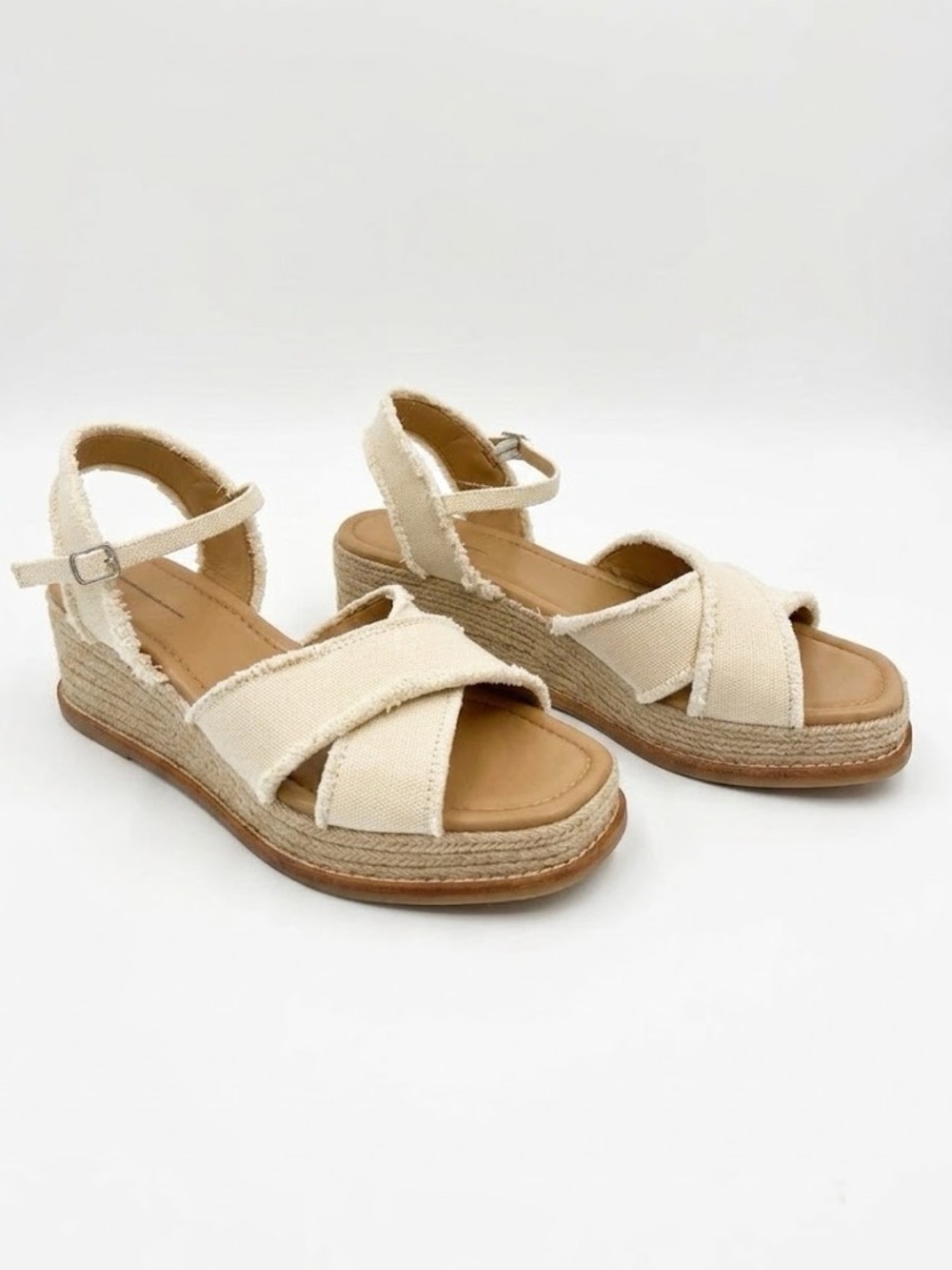 Anthropologie Splendid Danny Ankle Strap Espadrille Sandals NWOT - Picture 1 of 5